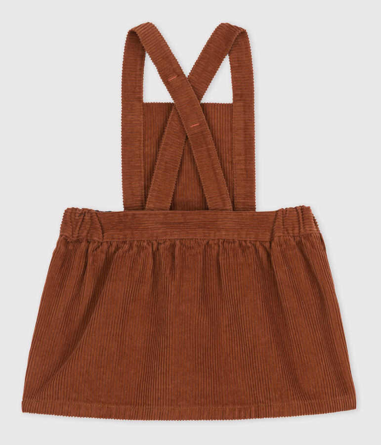 Babies' Large Corduroy Velour Dress brown