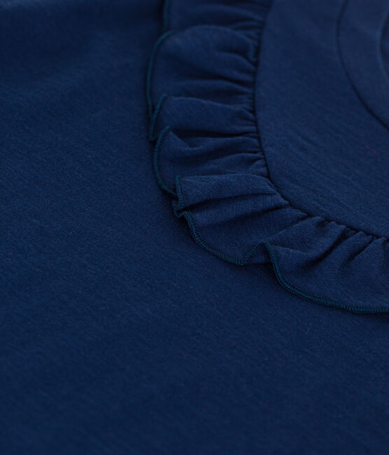Girls' Slub Jersey T-shirt MEDIEVAL blue
