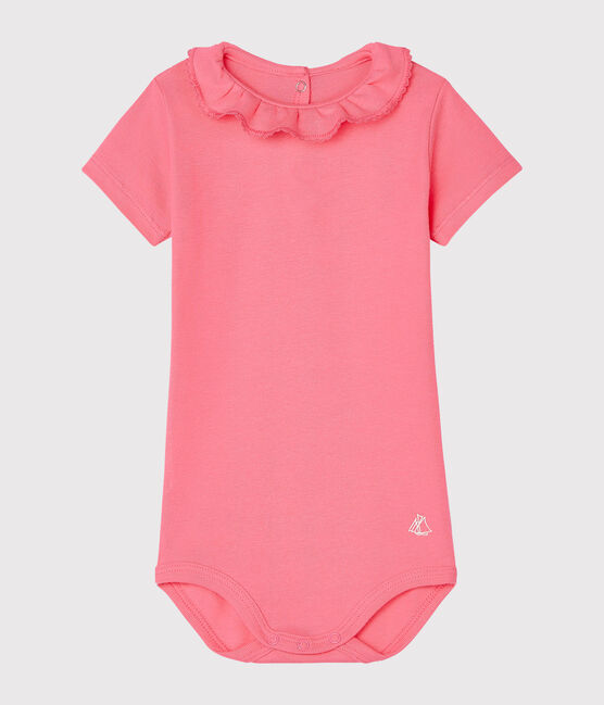 Baby Girls' Dress with Ruff CUPCAKE pink