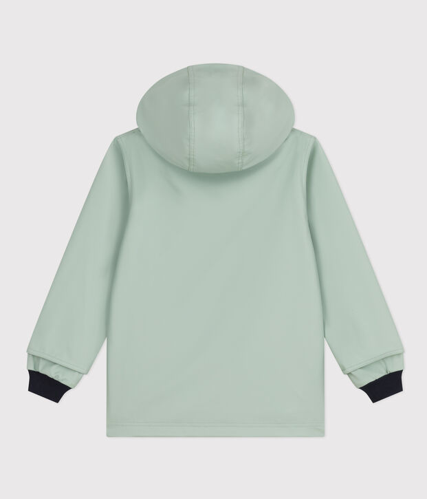 Children's unisex iconic recycled raincoat green