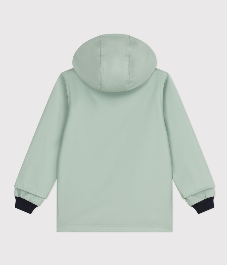 Children's unisex iconic recycled raincoat green