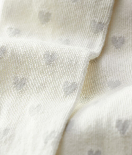 Babies' Tights MARSHMALLOW white/ARGENT grey