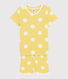 Children's Polka Dot Ribbed Short Pyjamas
