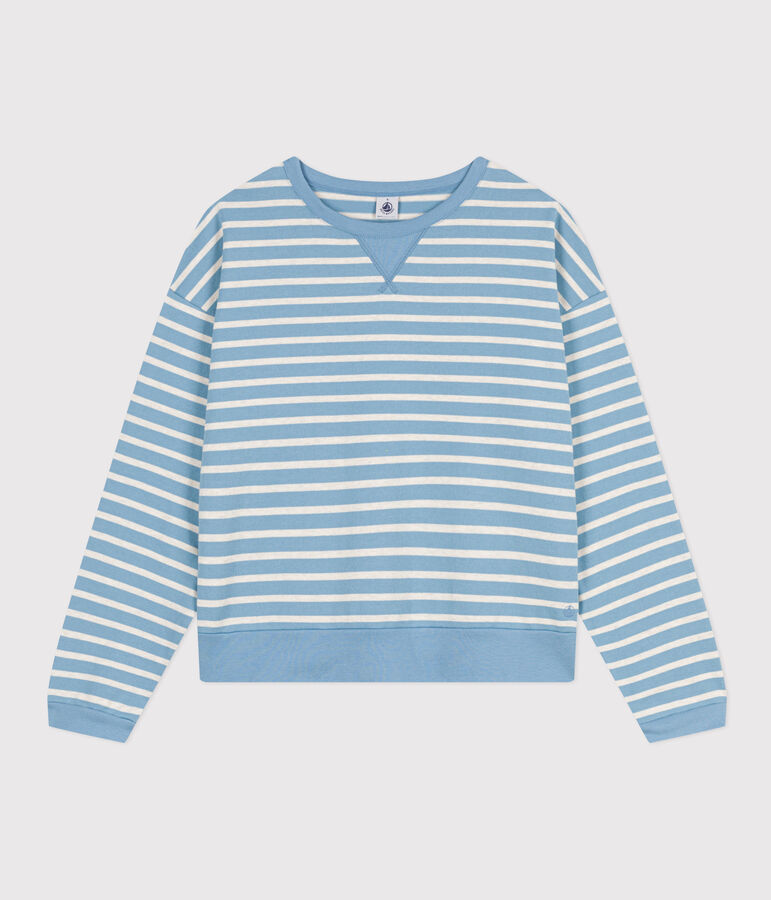 Women's Cotton Breton Sweatshirt AZUL /MONTELIMAR