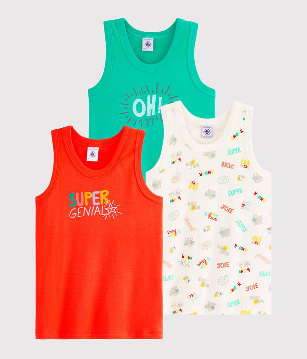 Boys' Vests - 3-Piece Set multicolor