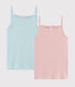 Girls' Openwork Strappy Tops - 2-Piece Set