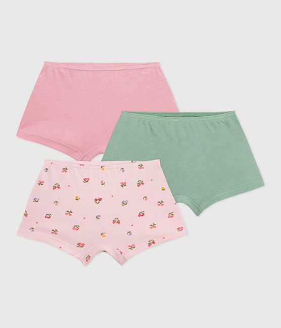 Pack of floral-print cotton shorties for children variante 1