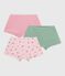 Pack of floral-print cotton shorties for children variante 1