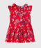 Robe bébé fille imprimée PEPS red/MULTICO white