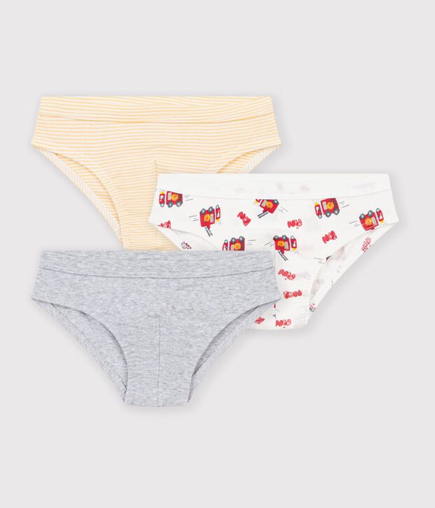 Pack of children's firefighter print cotton briefs multicolor