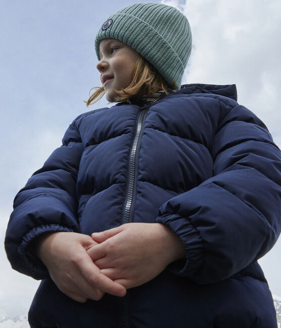 Children's unisex puffer jacket SMOKING blue