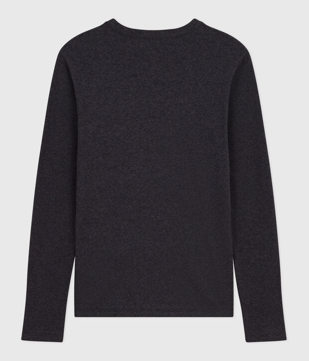 The Iconic long-sleeved cotton T-shirt for women grey