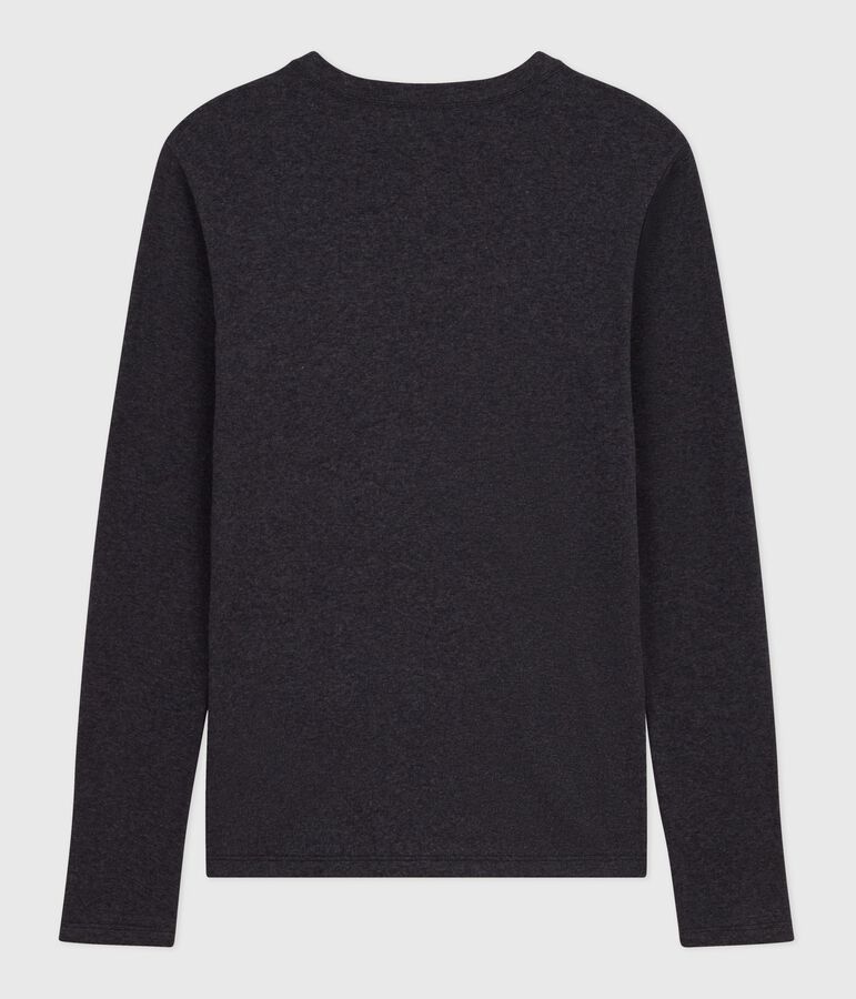 The Iconic long-sleeved cotton T-shirt for women grey