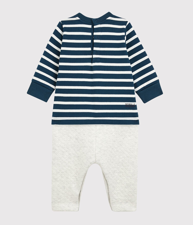 Petit Bateau x Deyrolle Romper SHADOW blue/MULTICO ecru