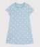 Children's short-sleeved heart-print cotton nightdress MIMI /ECUME