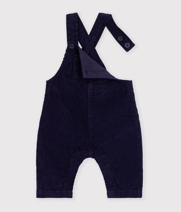 Babies' long-leg dungarees in plain corduroy SOIR