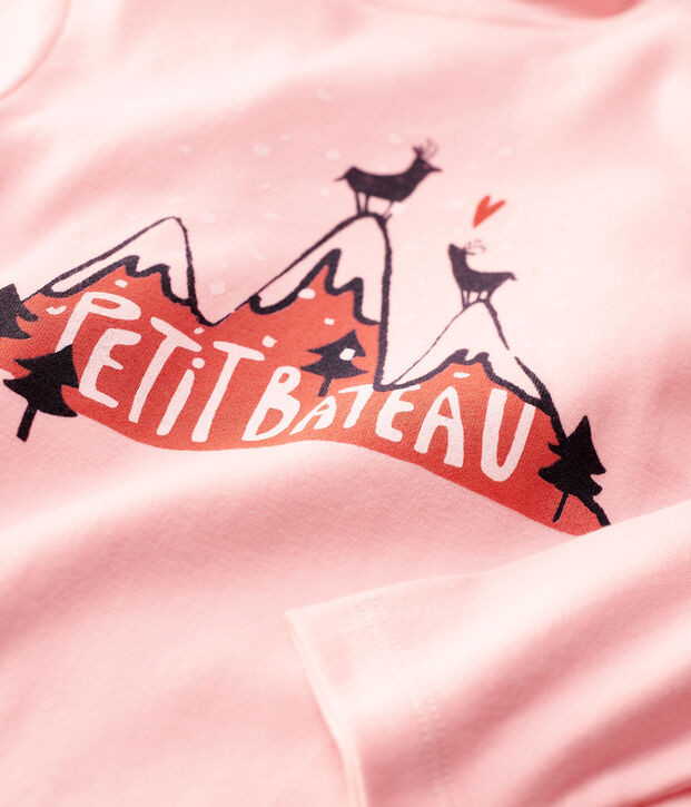 Girls' Cotton Polo Neck pink