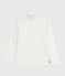 Children's printed cotton polo neck top MARSHMALLOW white/MULTICO white
