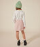 Girls' Long-Sleeved Cotton T-Shirt MARSHMALLOW white