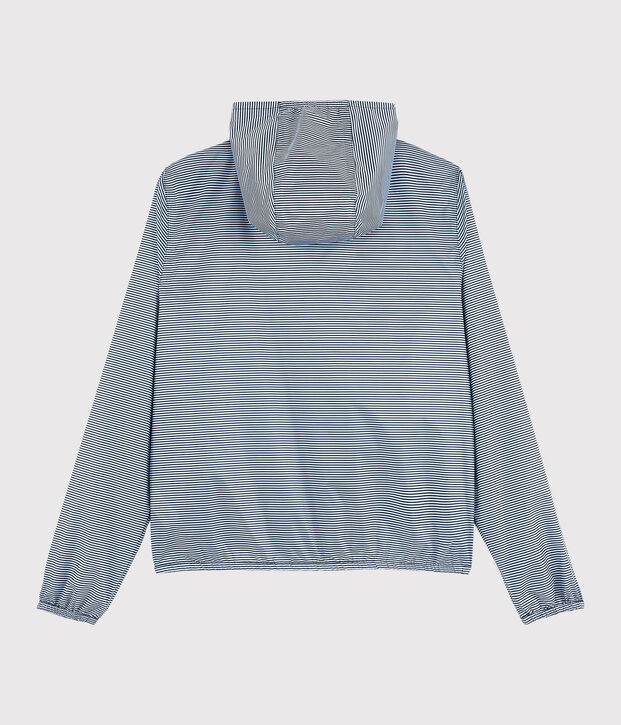 Women's 3 in 1 windbreaker made from recycled materials blue/white