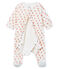 Baby Girls' Velour Bodyjama MARSHMALLOW white/MULTICO white