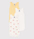 Babies' sleeveless crab pattern cotton bodysuits - 3-Pack
