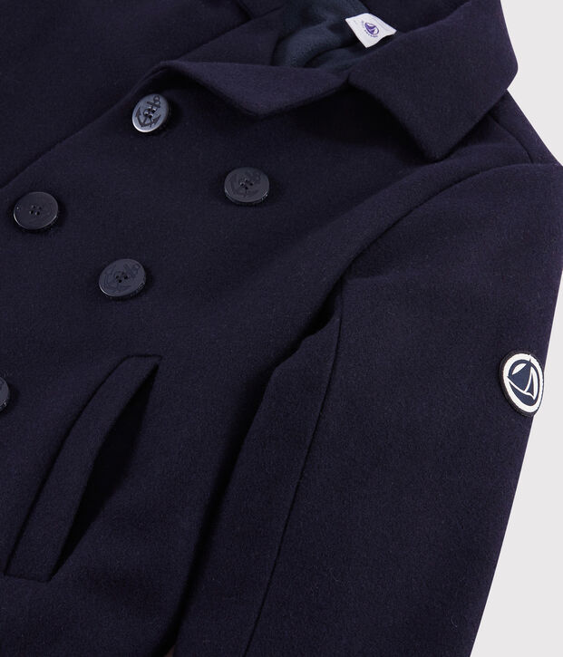 Boys' woollen reefer blue