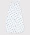 Babies' Organic Cotton Sleeping Bag MARSHMALLOW white/BRASIER blue