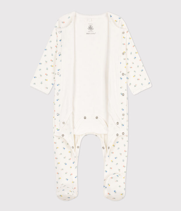 Floral Cotton Bodyjama white/multicolor