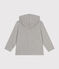 Boys' Cotton Rib Zip-Up Hoodie CHATON CHINE grey