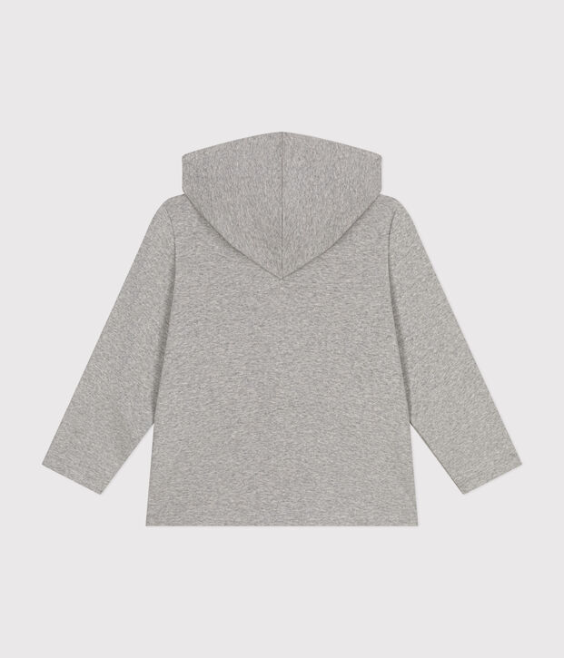 Boys' Cotton Rib Zip-Up Hoodie grey