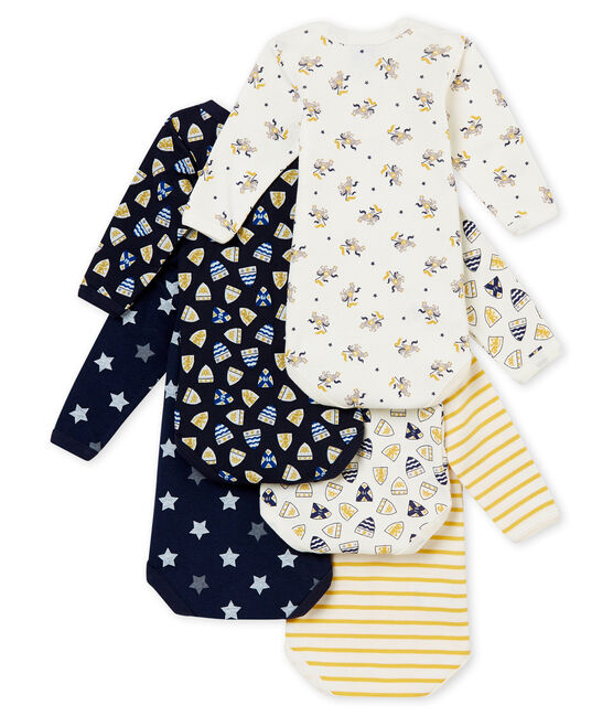 Set of 5 baby boy's long sleeved bodies variante 1