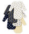 Set of 5 baby boy's long sleeved bodies variante 1