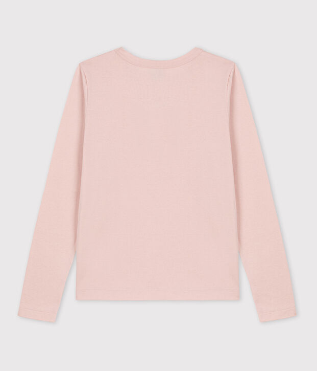 Women's Warm Iconic Round Neck Cotton T-Shirt pink