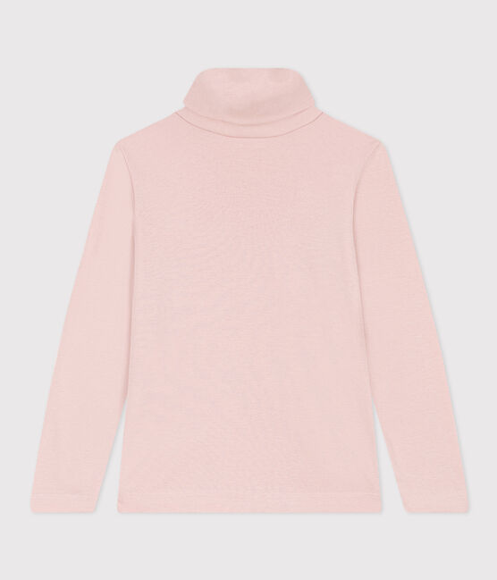 Cotton roll neck top for girls or boys SALINE pink