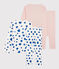 Girls' Blue Hearts and Polka Dot Cotton Pyjamas - 2-Pack variante 1