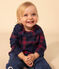 Babies' Long-Sleeved Blouse SMOKING blue/MULTICO white