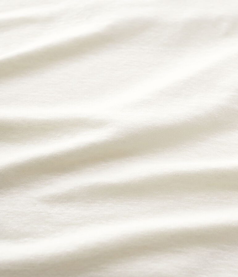 Women's Plain Linen T-Shirt MARSHMALLOW white