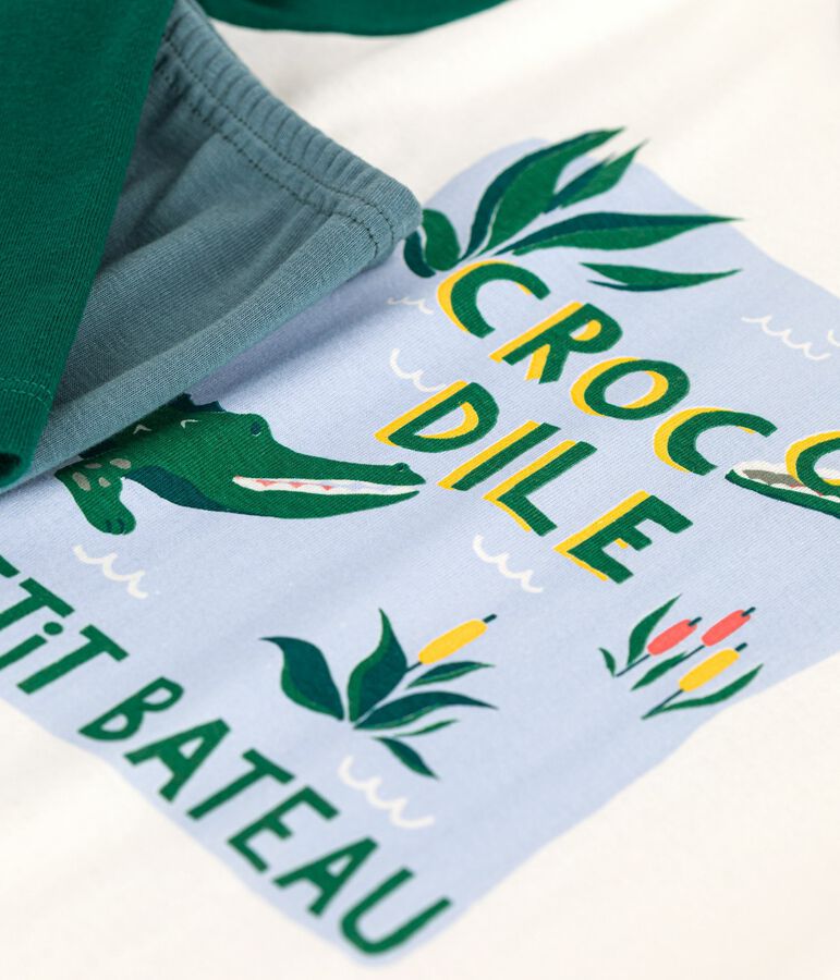 Children's two-colour cotton pyjamas. blue/multicolor