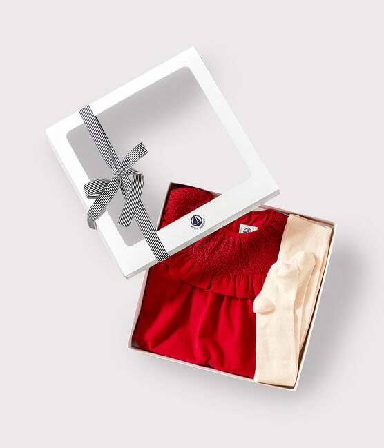 Babies' dress and tights gift set variante 1