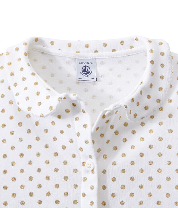 Girl's shortie pyjamas white/yellow