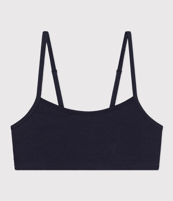 Women's Cotton and Elastane Bralette SMOKING blue