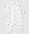 Baby Girls' Easy-Care Floral Print Jumpsuit MARSHMALLOW white/MULTICO white