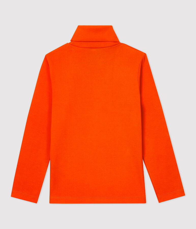 Unisex Children's Cotton Polo Neck orange
