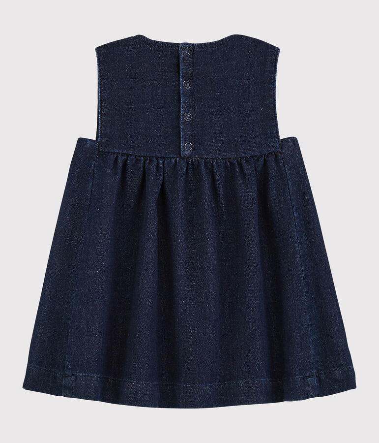 Baby Girls' Denim Fleece Dress blue