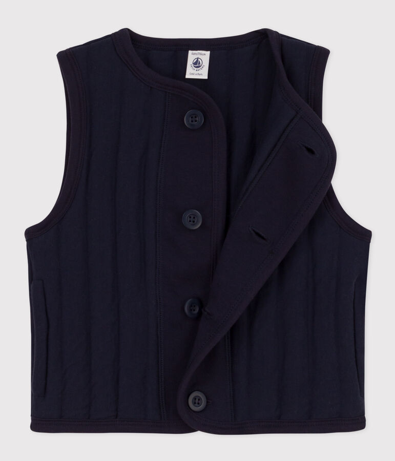 Children's Unisex Tube Knit Bodywarmer blue