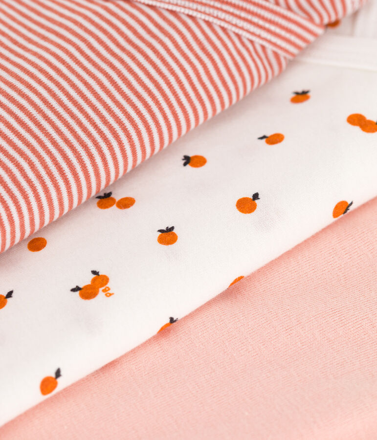 Wrapover Short-Sleeved Printed Cotton Bodysuits - Pack of 3 variante 2