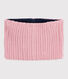 Children's fleece-lined knitted snood