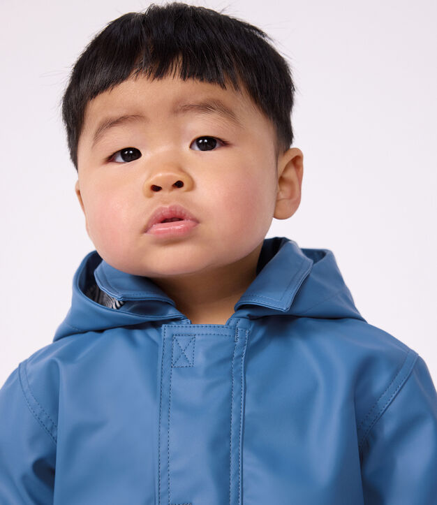 Babies' iconic plain raincoat blue