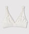 Women's Stretch Cotton Bra MARSHMALLOW white